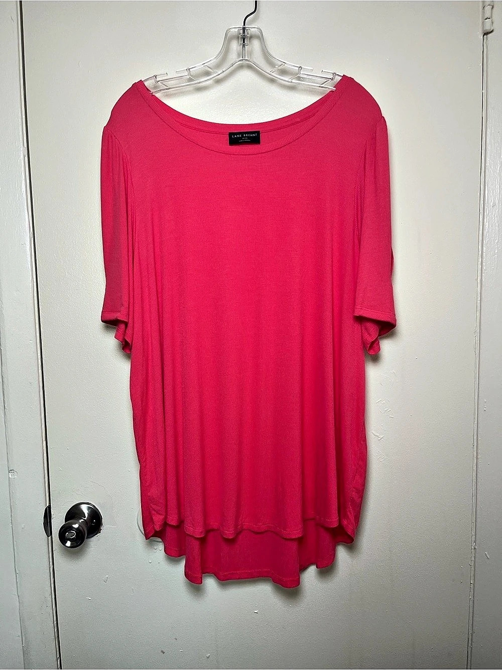 Women’s Lane Bryant Bright Pink Stretchy Tunic Size 22/24